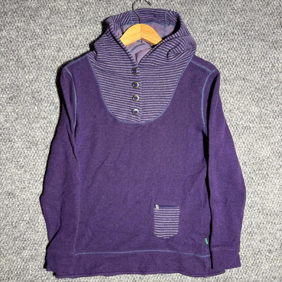 Kuhl Sweaters - Kuhl Sweater Purple Chianti Fleece Hooded Button-Up Gorpcore Women's Size Medium
